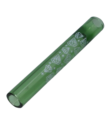 Fajka do Palenia Tytoniu Suszu CBD Przezroczysta z Zielonym Odcieniem 10 cm na Arena.pl