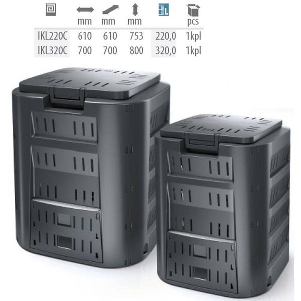 Kompostownik ogrodowy compogreen 320L Prosperplast zdjęcie 4