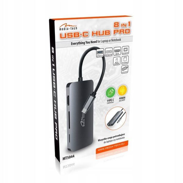MT5044 8in1 HUB PRO koncentrator USB-C zdjęcie 4