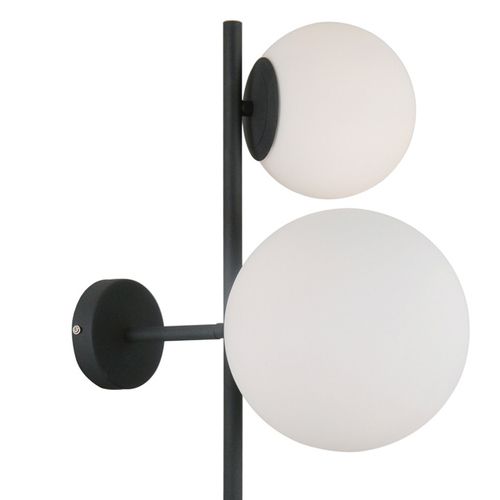 Modernistyczna LAMPA ścienna VAILANTE WL-31221-3A-SBL Italux sufitowa OPRAWA szklane kule kinkiet czarny na Arena.pl