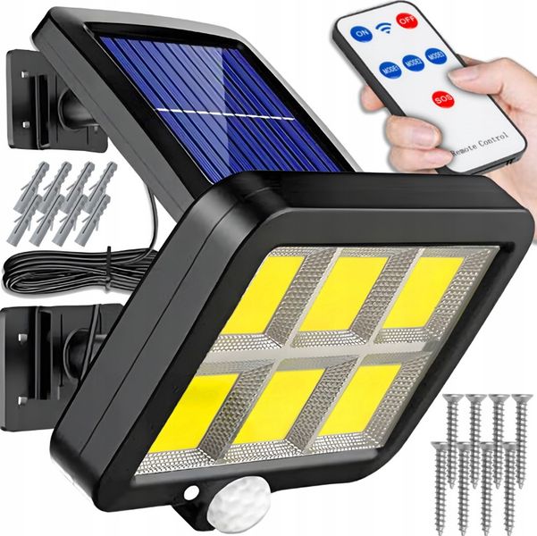 LAMPA SOLARNA 120 COB LED KABEL 5M LS2 zdjęcie 1