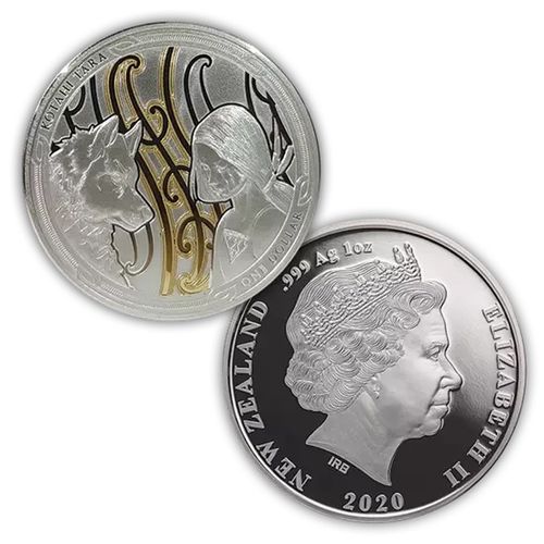 Maui i Pierwszy Pies: Zestaw 2 monet 2 x 1 uncja Srebra 2020 Proof na Arena.pl