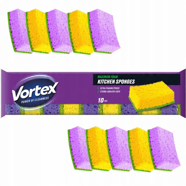 VORTEX Gąbki kuchenne 10 szt. zdjęcie 14