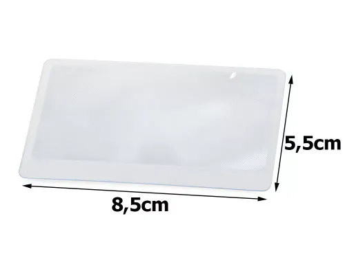 Lupa wizytówka soczewka fresnela kartka 85x55mm na Arena.pl