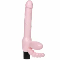 baile uprząż bezlinowa tpr z wibracjami i stymulacją, 25,4 cm