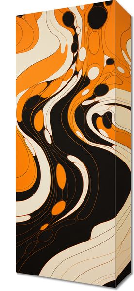 Obraz 20x50cm Tańczący Atrament zdjęcie 1