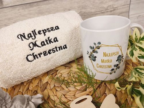 PODZIĘKOWANIE DLA RODZICÓW CHRZESTNYCH CHRZEST PREZENT KOMUNIA ŚWIĘTA IHS na Arena.pl