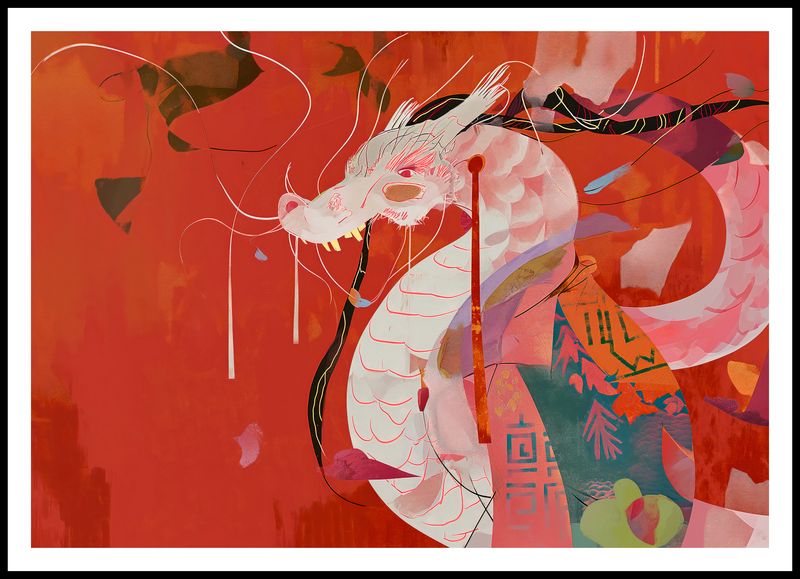 Plakat 100x70cm Orientacyjny Smok zdjęcie 3