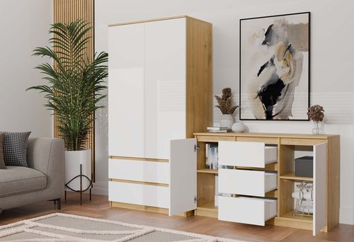 Komoda Malwa 2D3S DĄB ARTISAN BIEL na Arena.pl