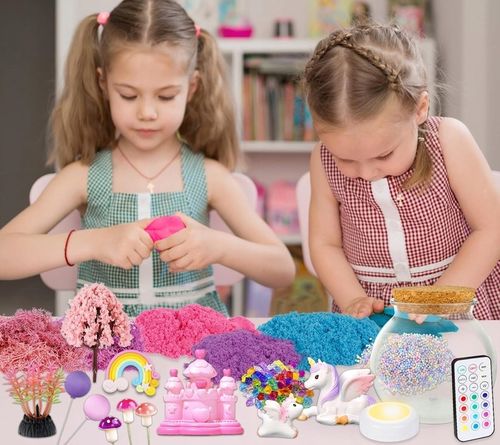 Zestaw Kreatywny Magiczne Terrarium Jednorożca DIY z Podświetleniem LED na Arena.pl