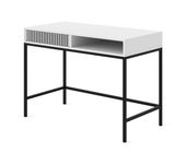 Toaletka RAVENNA F 112x50 cm biurko konsola z szufladą biały mat