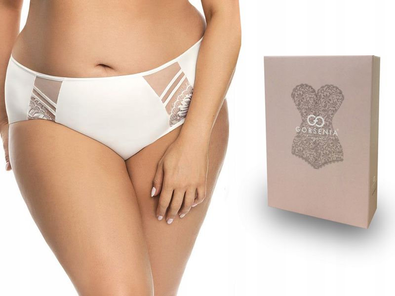 GORSENIA pełne figi K497 Paradise, śmietanowe, XL zdjęcie 1