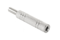 GNI0021 Gniazdo Jack 6,3 mm stereo, metalowy, nik