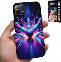 ETUI DO XIAOMI MI 11 LITE - KRĘGLE BOWLING STRIKE POKROWIEC, PLECKI