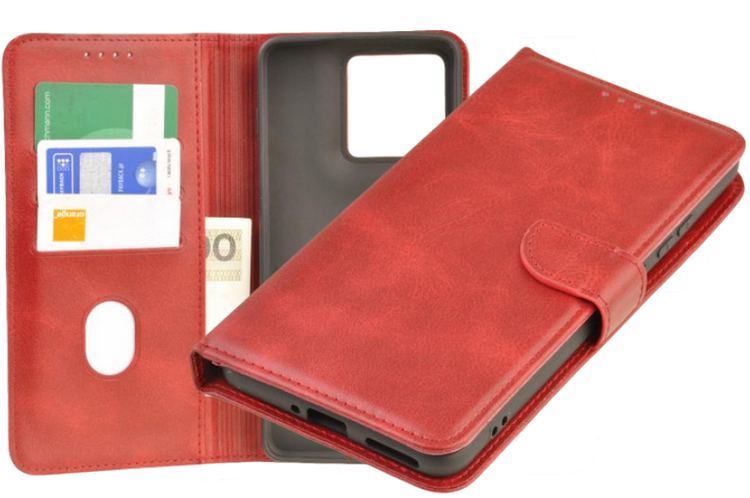 Etui portfel Wallet do Motorola Edge 70 czerwony zdjęcie 1