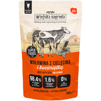 Wiejska Zagroda Karma mokra dla kota Wołowina z cielęciną i kocimiętką 100g