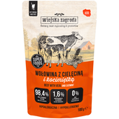 Wiejska Zagroda Karma mokra dla kota Wołowina z cielęciną i kocimiętką 100g