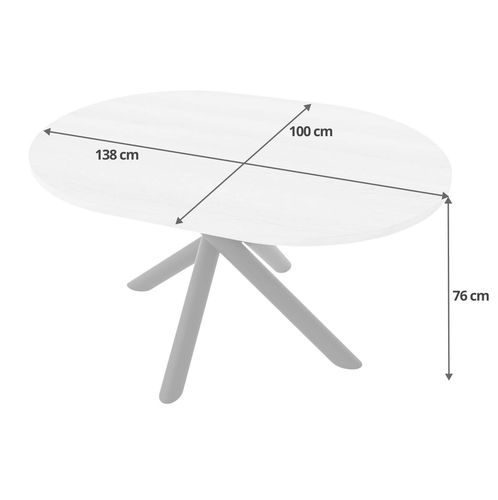 Stół do jadalni Norway Loft 138x100cm Dąb Artisan na Arena.pl