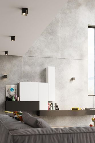 Plafon LAMPA sufitowa SL.0400 metalowa OPRAWA kwadratowa kostka cube czarna na Arena.pl