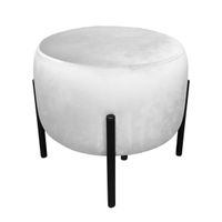 Pufa OLA LOFT ławka podnóżek metal MG39