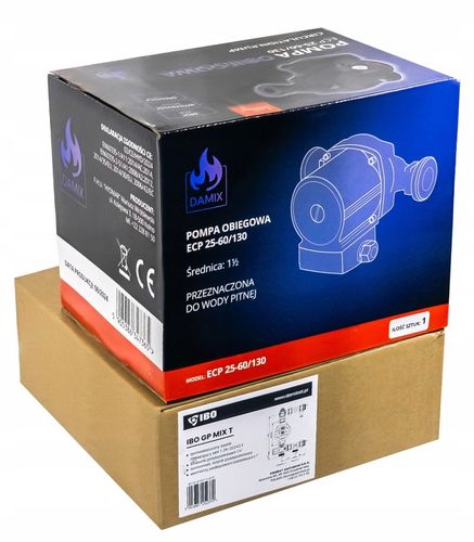 GRUPA POMPOWA MIESZAJĄCA DO ROZDZIELACZA PODŁOGÓWKI POMPA 25-60/130 20-43°C na Arena.pl