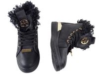 Czarne botki damskie snakersy gruba podeszwa  36