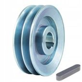 Koła koło pasowe szajba 2 paski 2x 13mm HA | fi 130 otwór 28 mm | + wpust