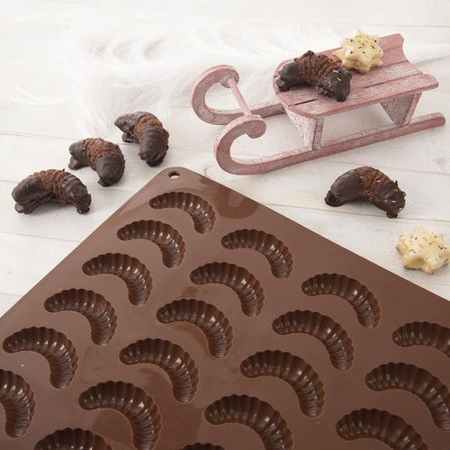 Forma Silikonowa Foremka do Pieczenia Ciastek Ciasteczek Rogalików Rogaliki na Arena.pl