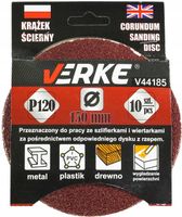 krążek ścierny 150mm p120 10szt verke