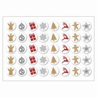 NAKLEJKI SAMOPRZYLEPNE świąteczne na prezenty wesołych świąt 23 40szt