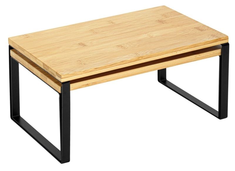 Zestaw 2 półek bambusowych GINGER zdjęcie 10