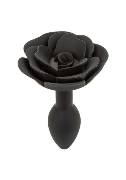 Small Rose Anal Plug Black zdjęcie 4