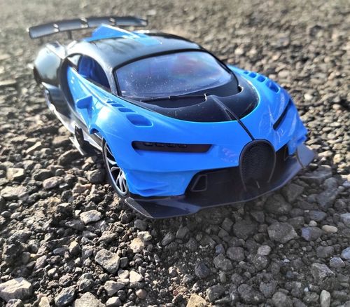 Samochód ZDALNIE STEROWANY RC AUTO KIEROWNICA PEDAŁY Niebieski na Arena.pl