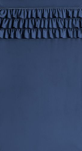 Zasłona zaciemniająca z falbankami na przelotkach SAMI 140X250 granatowa na Arena.pl