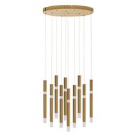 Lampa Wisząca Berella Light Luno 10 BL1478 Złota