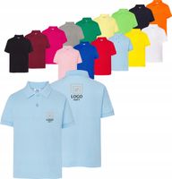 Koszulka polo dla dzieci na krótki rękaw TWÓJ HAFT LOGO firmowa reklamowa