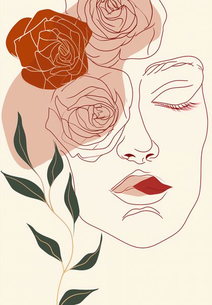 Plakat 68x98cm Beż i Twarz zdjęcie 1