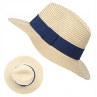 Kapelusz Damski Słomkowy Na Lato Falowany Kolory