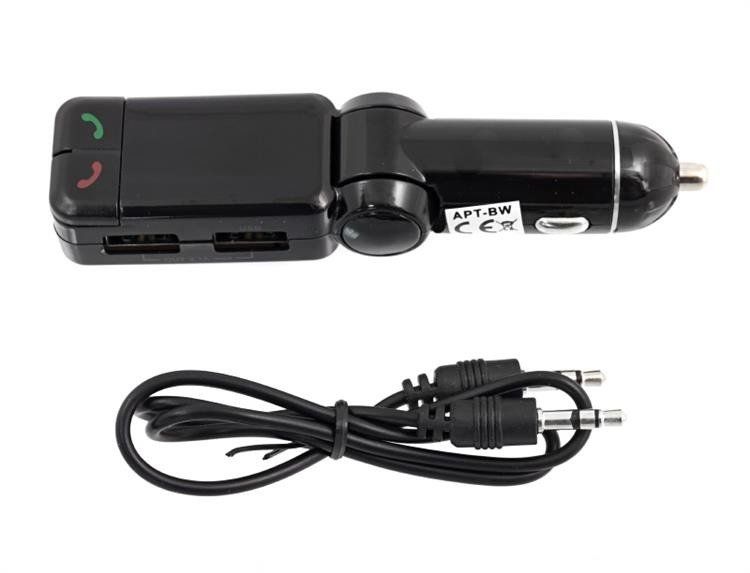 TRANSMITER FM BLUETOOTH 2X USB + ZESTAW GŁOŚNOMÓWIĄCY 2W1 zdjęcie 3