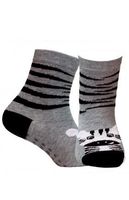 SKARPETKI WZOROWANE ABS 11-15 LAT 33-35 smoky.q39/wz.296