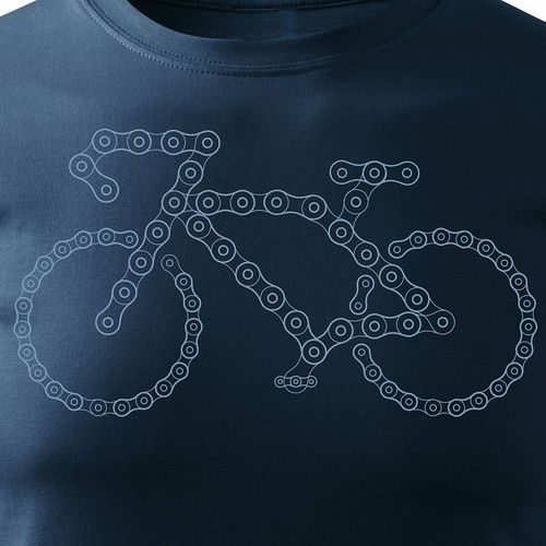 Koszulka rowerowa na rower z rowerem szosowym górskim MTB męska granatowa REGULAR L na Arena.pl