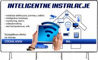 BANER REKLAMOWY na siatce mesh 200x100 cm INTELIGENTNE INSTALACJE
