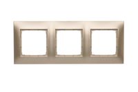 Simon54 Ramka na 3-moduł DR3/44 złoty