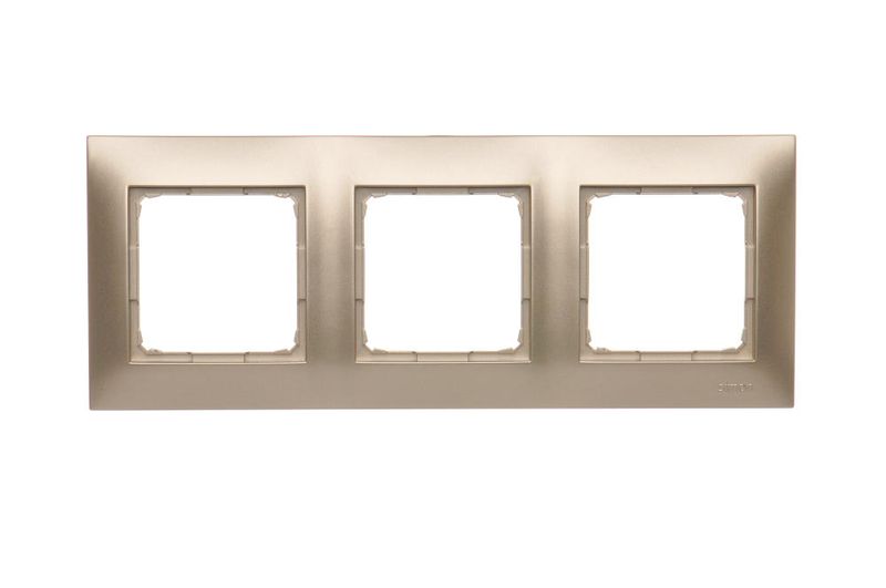 Simon54 Ramka na 3-moduł DR3/44 złoty zdjęcie 1