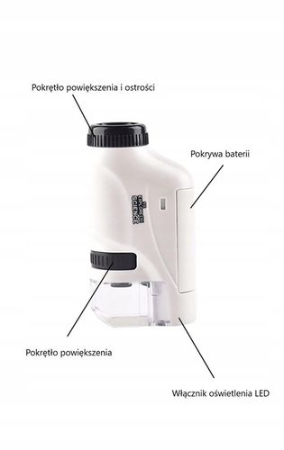 Handheld Mały Przenośny Mikroskop 60x - 120x na Arena.pl