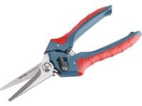 NOŻYCE DO TEKSTYLIÓW SKÓRY LINY GUMY DRUTU PAPIERU 210mm UNIWERSALNE INOX