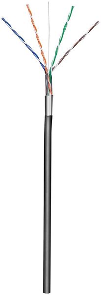 TECHLY SKRĘTKA F/UTP CAT5E DRUT 305M CCA ZEWNĘTRZNA CZARNA 029167 zdjęcie 2