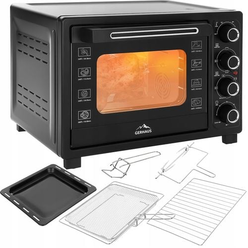 PIEKARNIK ELEKTRYCZNY 45L 2000W 250°C TERMOOBIEG ROŻNO GRILL na Arena.pl