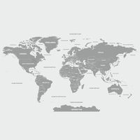 Tapeta Mapa W20 250 cm płótno