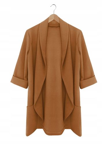 Marynarka damska żakiet NARZUTKA elegancka model MIA damska BEŻOWY na Arena.pl